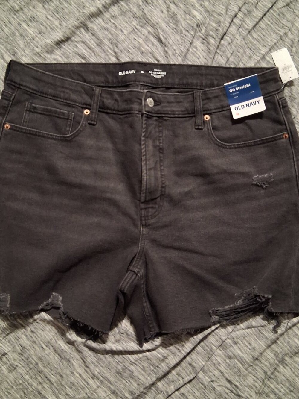 Old Navy Women’s High Rise OG Straight Jeans – Washed Black – NWT